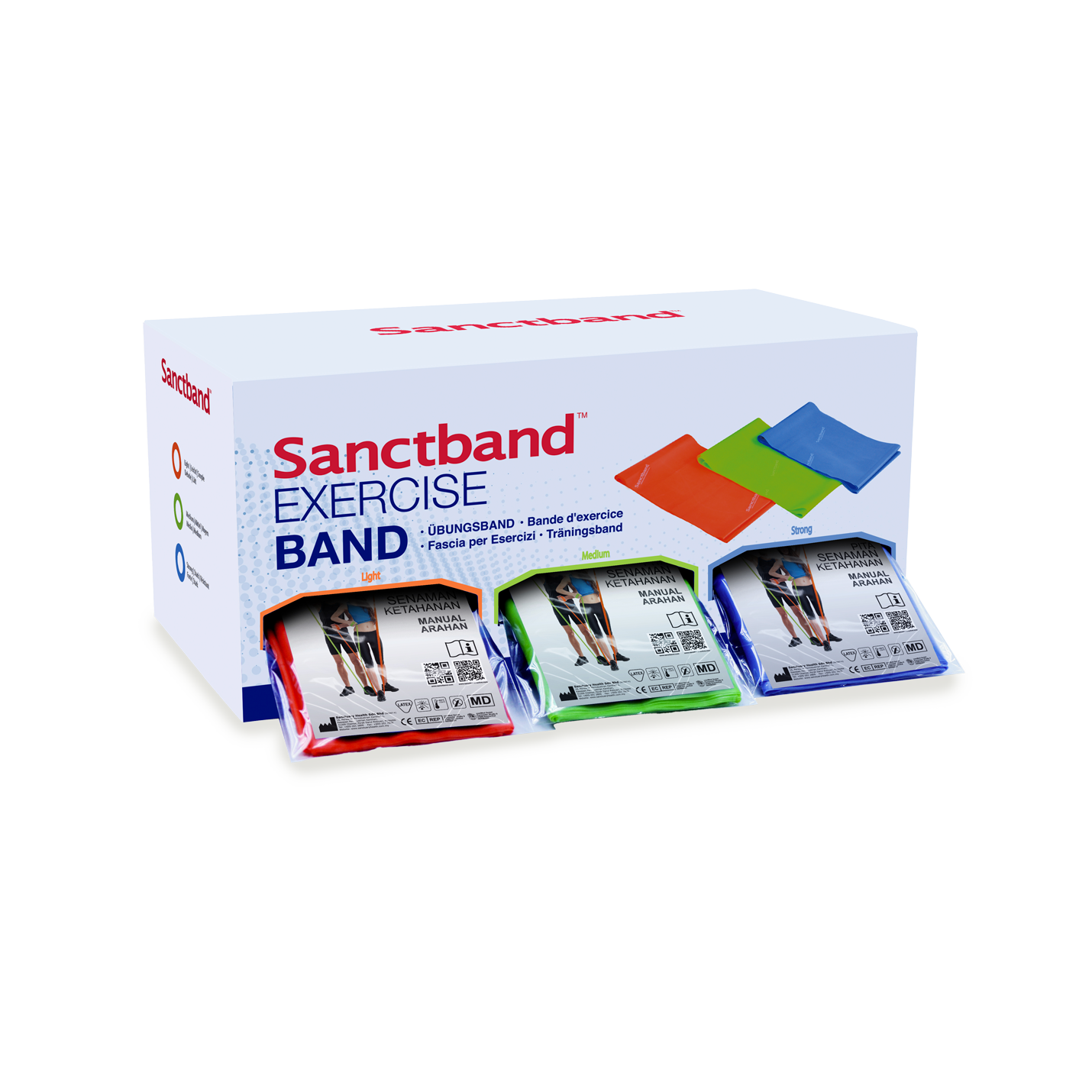 Sanctband® Resistive Exercise Band Dispenser Pack