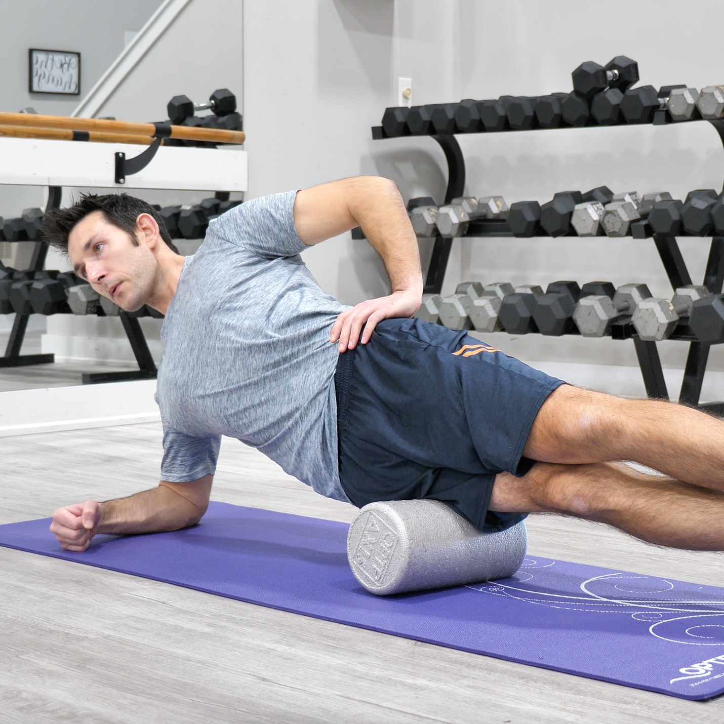 OPTP® Silver AXIS® Moderate Foam Roller