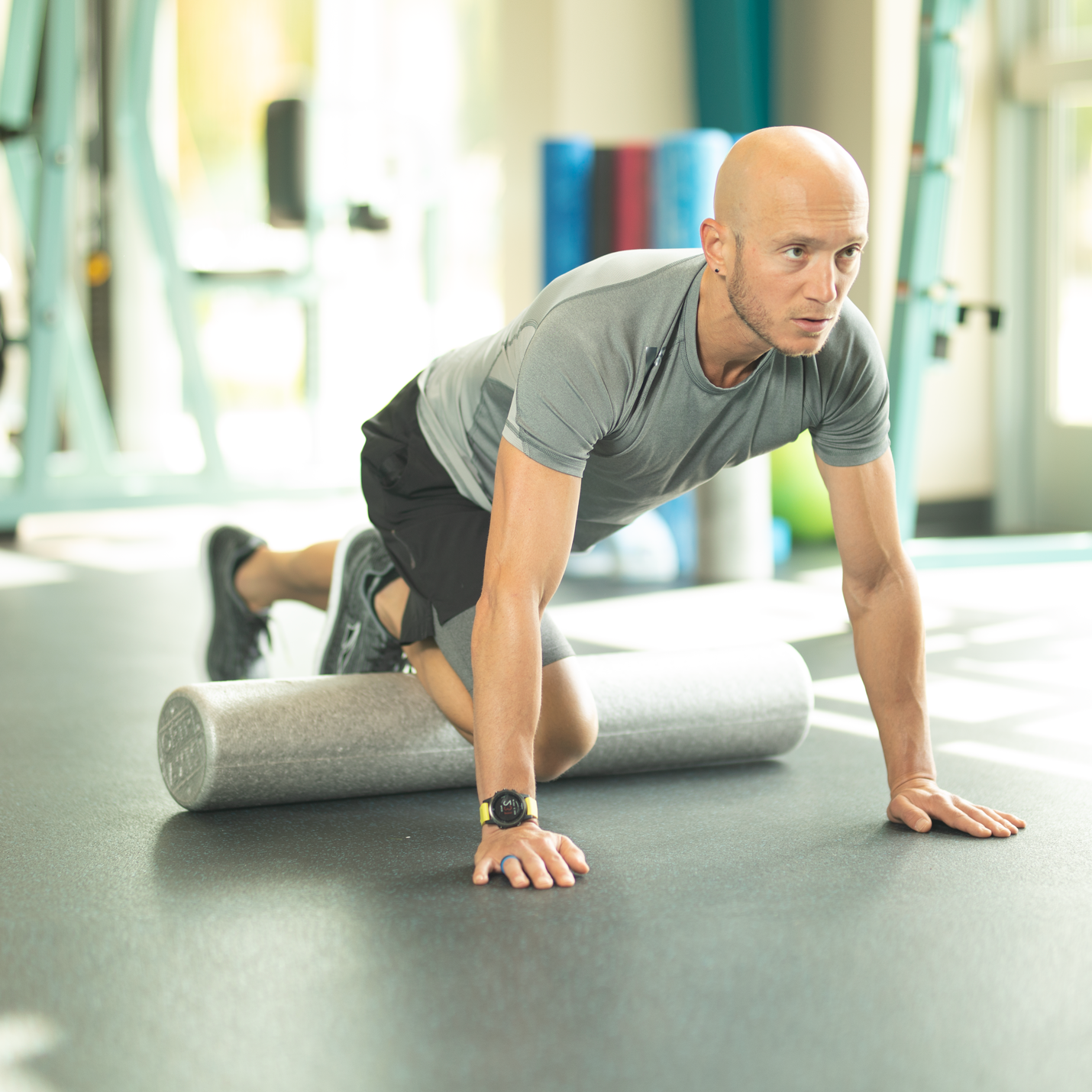 OPTP® Silver AXIS® Moderate Foam Roller